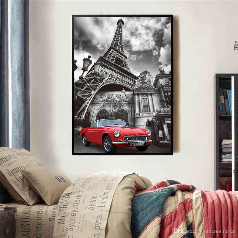 Современные настенные картины Лондона города Парижа улица винтажные плакаты и