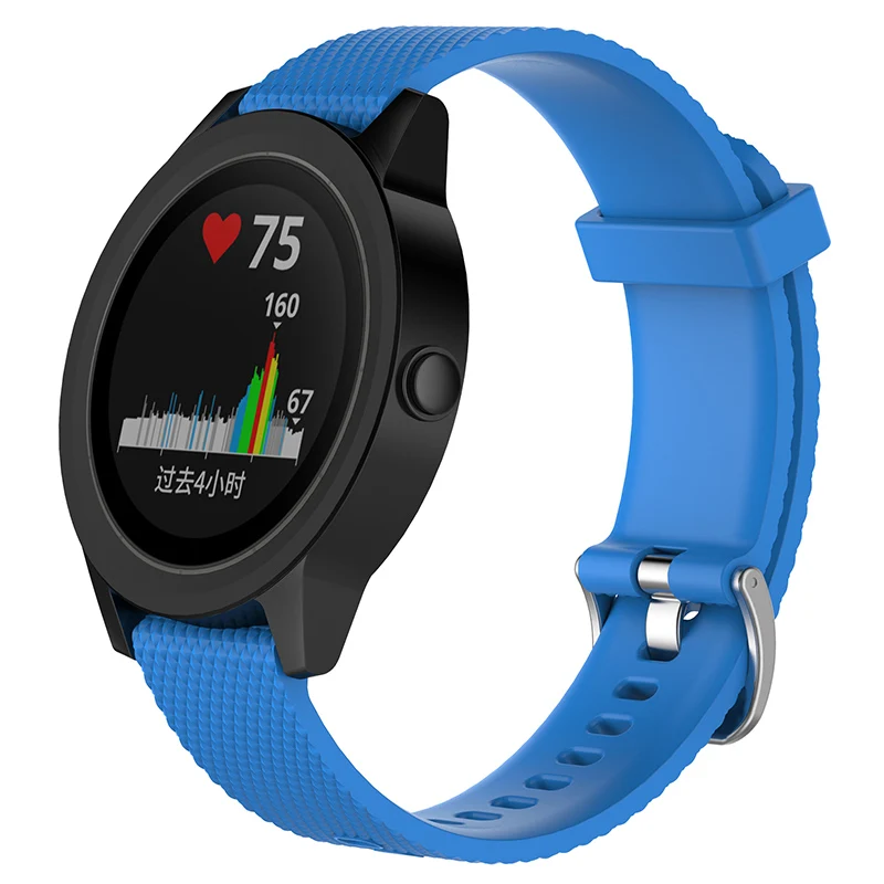 Цветной клетчатый мягкий силиконовый ремешок для наручных часов vivoactive3 vivomove HR
