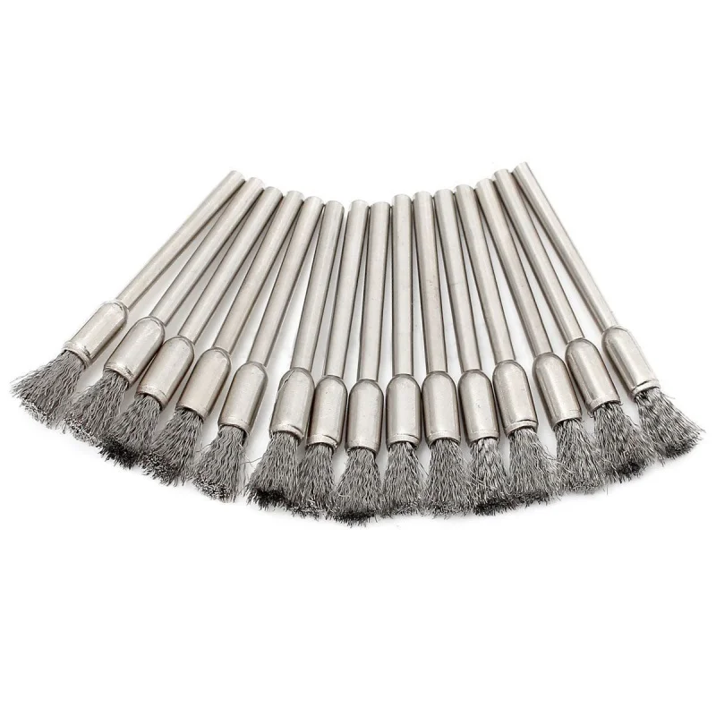 45Pcs Steel Wire Wheel Pen Cup Brushes Set Kit Accessories for Dremel Rotary Tool | Инструменты