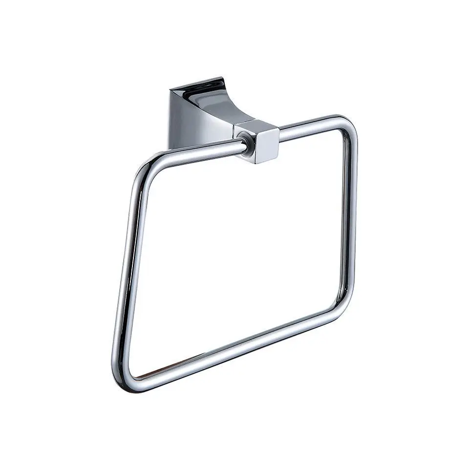 

Quality assurance luxury chrome brass wall mounted bathroom shelf holder suitable for Towel clothes goden style