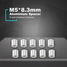 10 шт. M5 * 8,3 мм Openbuilds алюминиевые разделительные V-slot изоляционные колонны отдельные столбы, изолированные отверстия, 3D части принтера