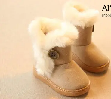 2016 зимние детские ботинки Толстая Теплая обувь для мальчиков и девочек с