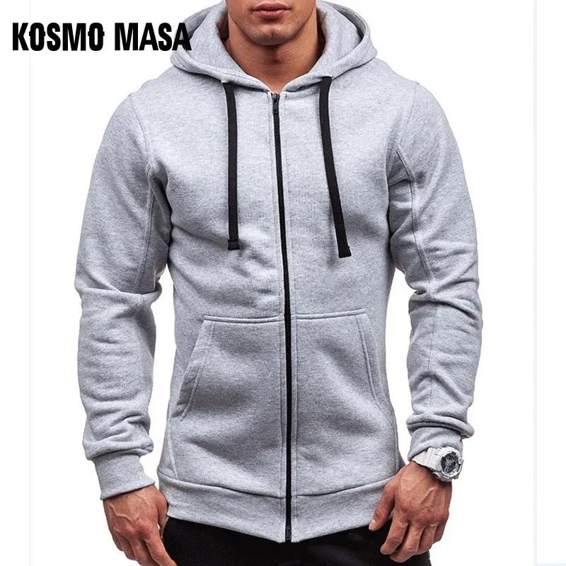 KOSMO MASA, крутые черные толстовки на молнии, мужские толстовки с капюшоном и длинными рукавами, Мужская Уличная верхняя одежда, толстовки для мужчин MHS068
