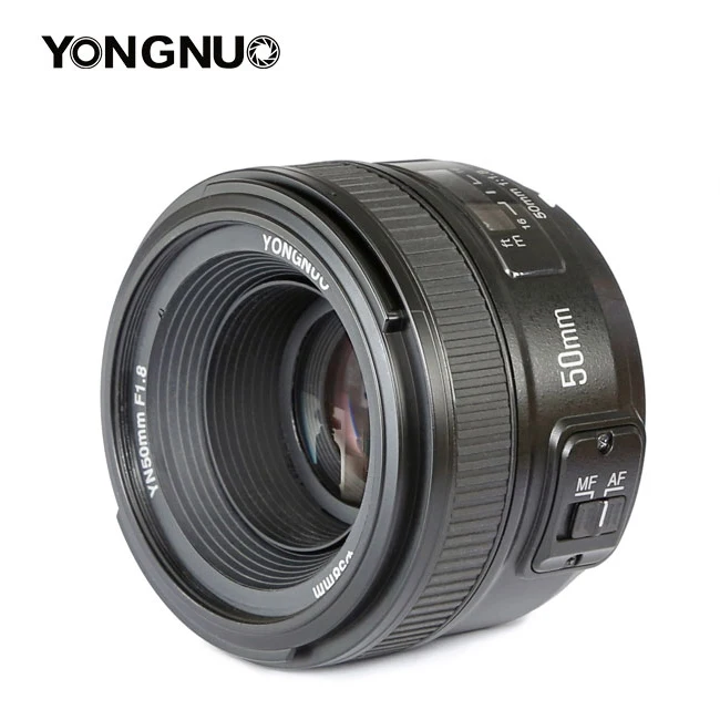 Объектив YONGNUO YN 50 мм F1.8 с большой апертурой и автофокусом для камеры Nikon D800 D300 D3200