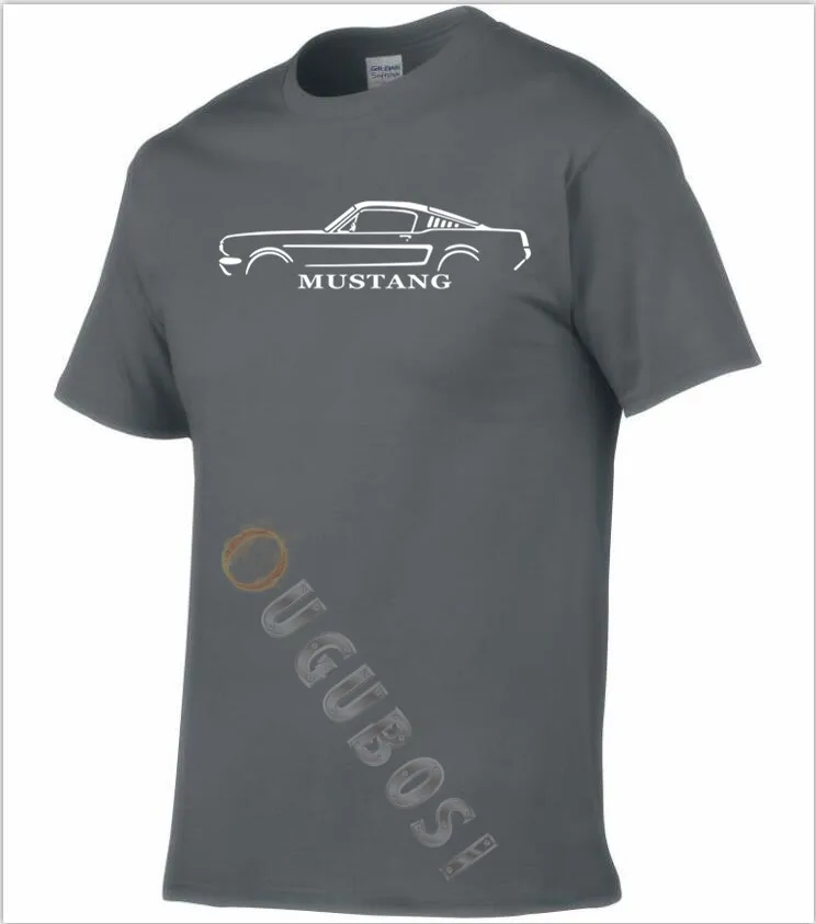 AUTOTEES футболка для FORD CLASSIC MUSTANG FASTBACK автолюбителей|Мужские футболки| |