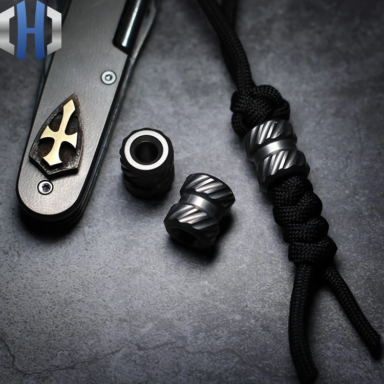 Ретро римская колонка титановый сплав EDC нож подвеска со шнурком на заднюю клипсу