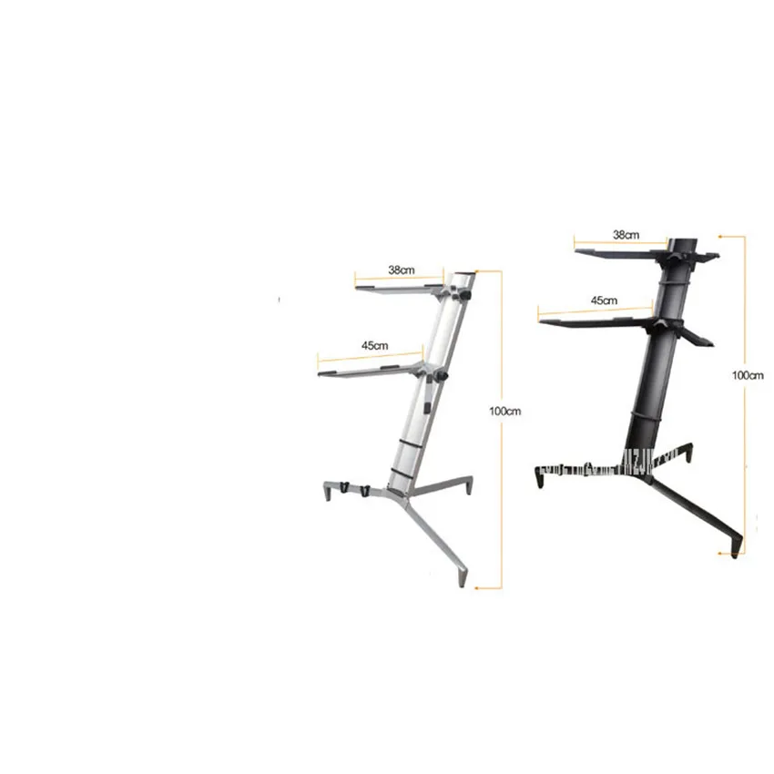2 Layer Aluminum Alloy Digital Piano Frame Rack Music Stand Holder Height Adjustable Lightweight For Performance KS Series | Спорт и