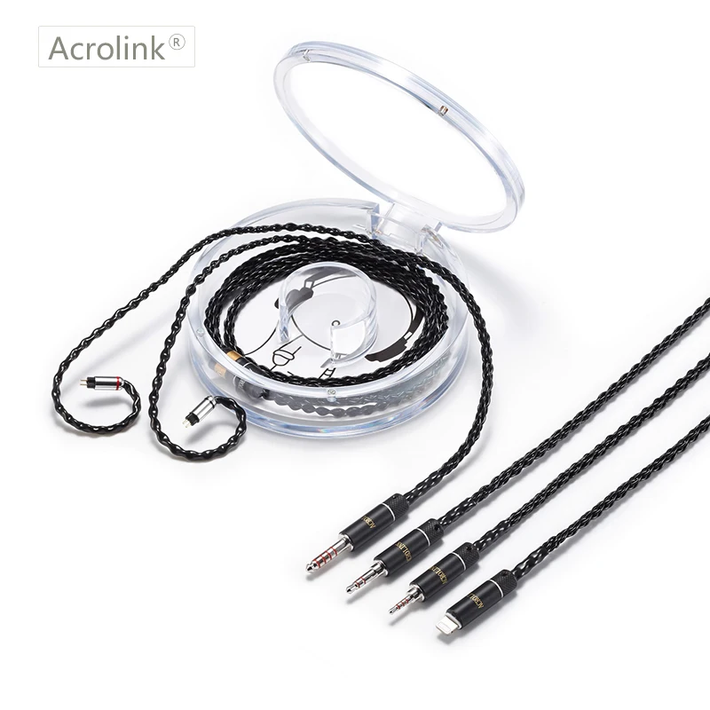 Acrolink 2Pin разъем 3 5 мм штекер 8 ядерный 99.99% чистый Серебристые наушники кабель для W4R