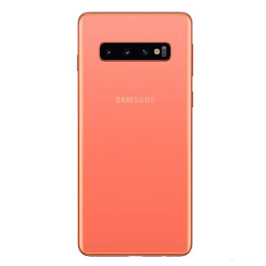 Оригинальная замена Батарея задняя крышка двери Стекло для samsung S10 X SM-G9730 S10 плюс SM-G9750 задняя крышка чехол Стекло задняя крышка - Цвет: Orange