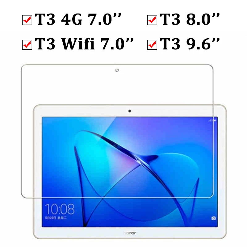 Защитное стекло для планшета для huawei T3 Mediapad T 3 7 8 9,6 дюймов закаленное медиа-планшет Wifi версия 4G пленка экранная защита