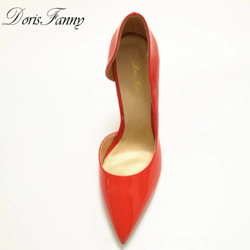 Туфли-лодочки женские из лакированной кожи на высоком каблуке 12 см | Обувь