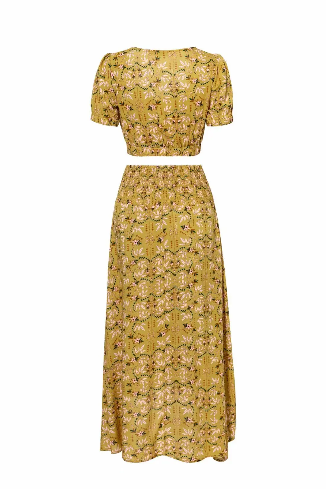 Пляжная одежда с цветочным принтом Boho два комплекта Женский комплект 2 шт. года