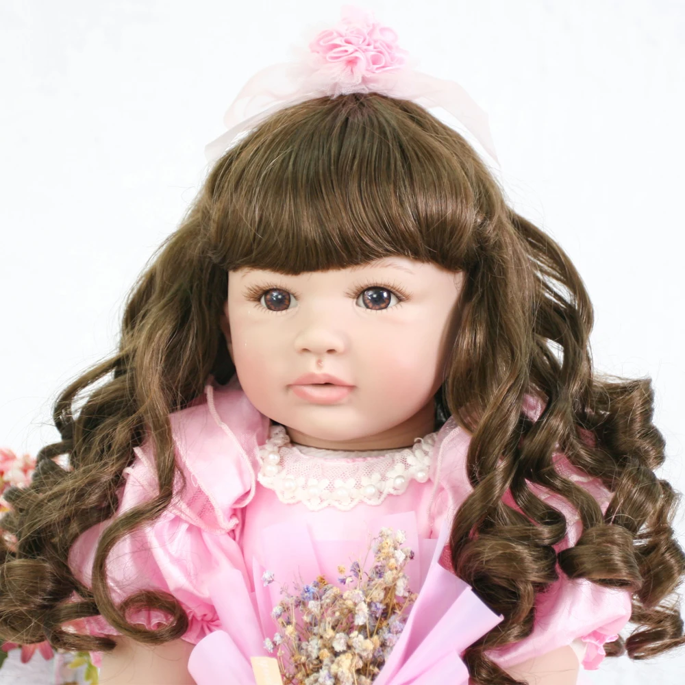 Новые локоны силиконовые Reborn girl Boneca Realista красивые куклы принцессы для детей