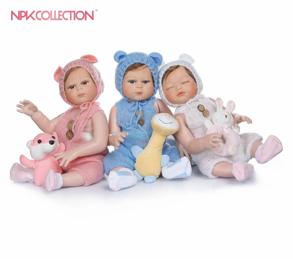 NPKCOLLECTION 48 см bebe Кукла-младенец Реалистичная тройки милый, для новорожденных кукла ручной детальную картину розово-выглядят всего тела силикона