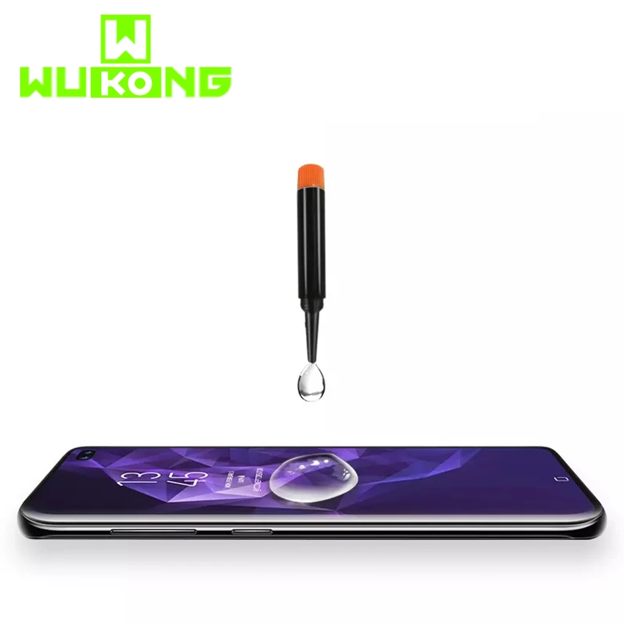 Полная проклейка для экрана из жидкого стекла Huawei P30 Pro Mate 20 Полное покрытие Samsung S9