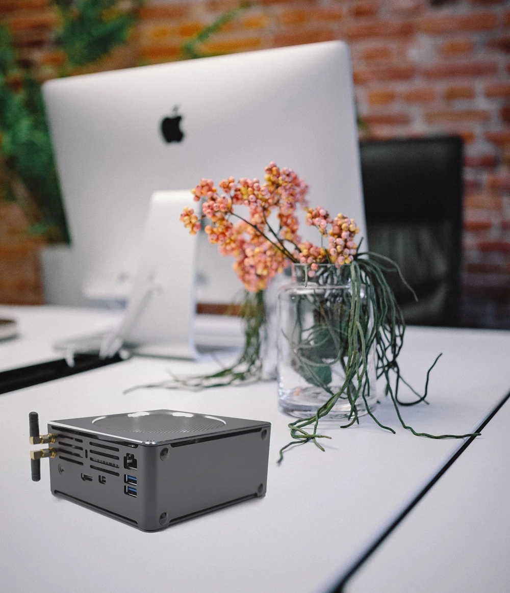 DDR4 Мини ПК Windows 10 NUC Intel i7 8750H 6 Core i5 8300H i9 8950HK Xeon E-2176M Nvme M.2 SSD Мини компьютер с вентилятором игровой ПК