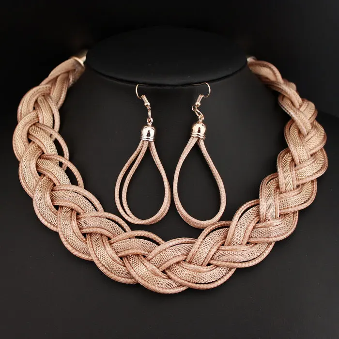 Женский Цветной Ювелирный Комплект элегантный комплект украшений ручной работы