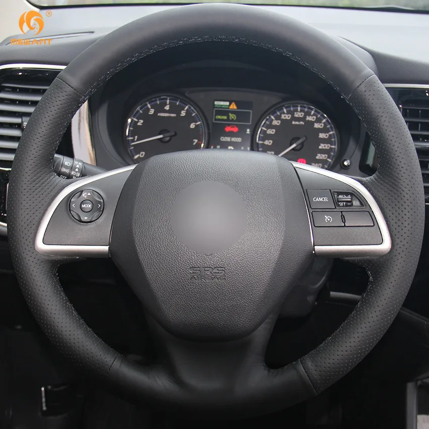 Чехол MEWANT для руля автомобиля из натуральной кожи Mitsubishi Outlander 2013 2014 Mirage ASX L200 2015 2016