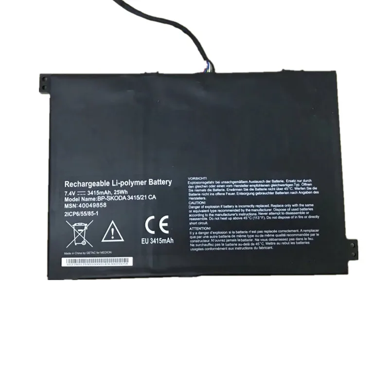 7xinbox 7 4 V 3415mAh 25Wh Оригинальный аккумулятор для ноутбука SKODA BP 3415/21 CA 40049858 2ICP655/85 1
