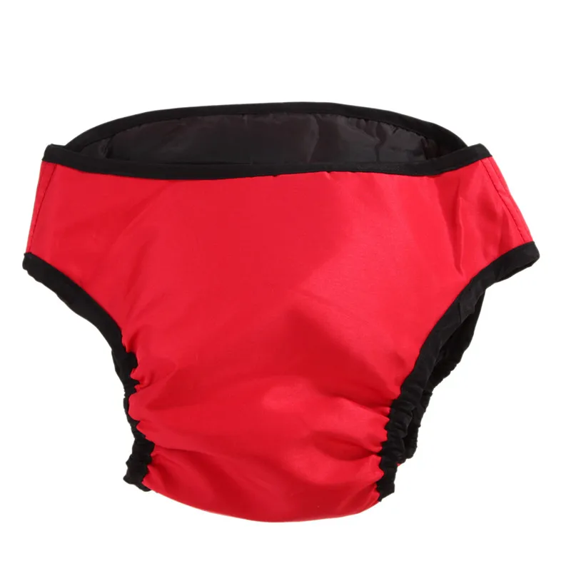 Физиологические штаны для собак, XS-XXL, подгузники, гигиенические, моющиеся, женские шорты для собак, трусики для менструации, нижнее белье, трусы, комбинезон для собак - Цвет: Красный