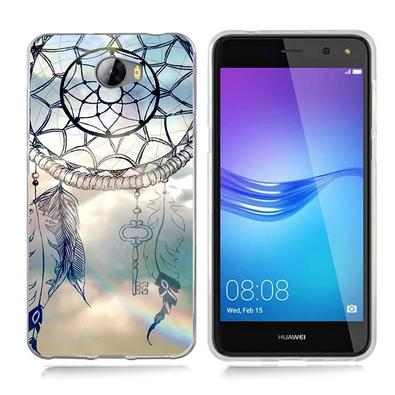 Coloful Soft TPU Summer Flowers Paisley Mandala Painted Design Case For Huawei Y5 ii Y5ii Cover/5A LYO-L21/Y6 II Compact A043 |