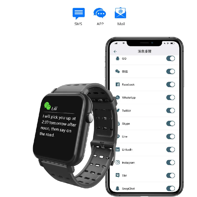 Умные часы с пульсометром для мужчин и женщин Bluetooth электронные шагомер