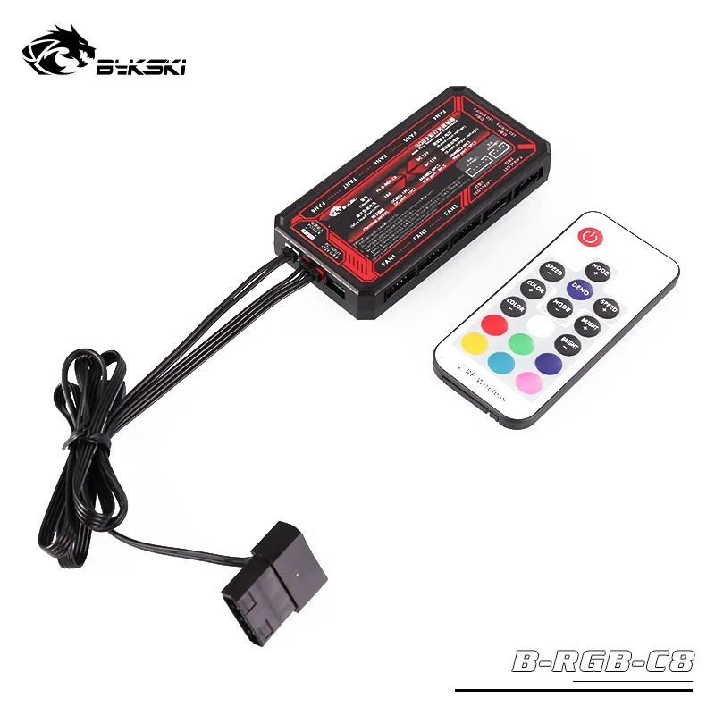 BYKSKI RGB использовать для блока 12 В RGB светодиодные ленты светильник/поддержка подключения к 12 в RGB 4PIN коннектор в материнской плате/совместим только с Bykski