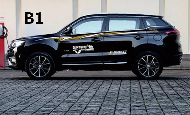 Для Geely Atlas, Boyue, NL3, SUV, Proton X70, Emgrand X7 Sports, боковой Стикер кузова автомобиля