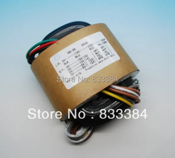 Высококачественный трансформатор сердечника 30 Вт 230 В/115 в R для предусилителя 9 В +