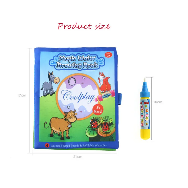Kids Magic Water Draw Cloth Book Toy Children Early Education Cartoon DIY Creative Gift For IQ Develop And | Игрушки и хобби