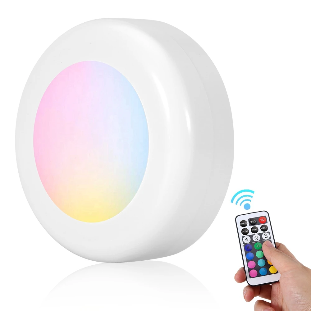 Беспроводной светодиодный светильник RGB 12 цветов, настенный светильник с регулируемой яркостью для ночного зала, домашний настенный светодиодный светильник