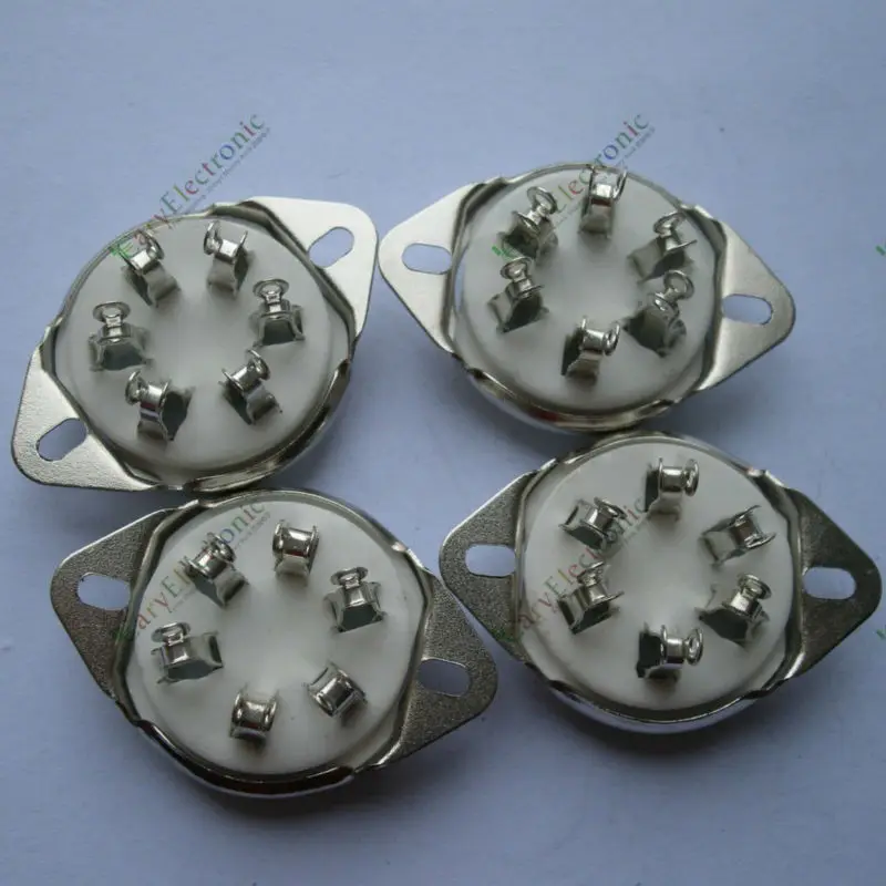 Оптом и в розницу 20 шт Новый 6pin Серебряный керамический вакуумный трубчатый