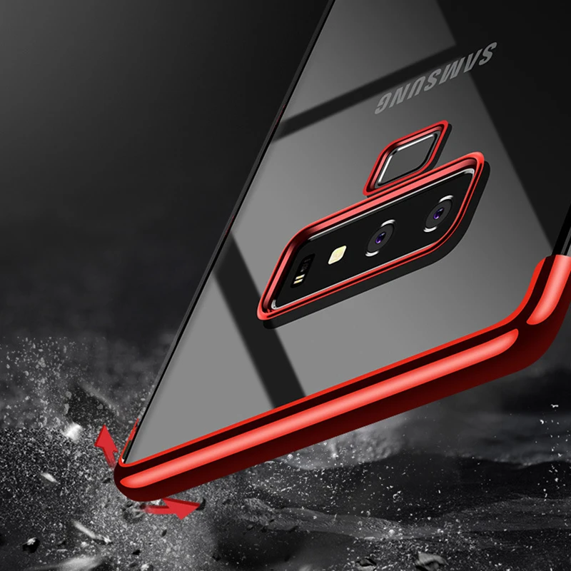 Роскошный прозрачный силиконовый чехол для Samsung Galaxy Note 9 8 A3 A5 A7 2016 2017 A6 A8 Plus 2018