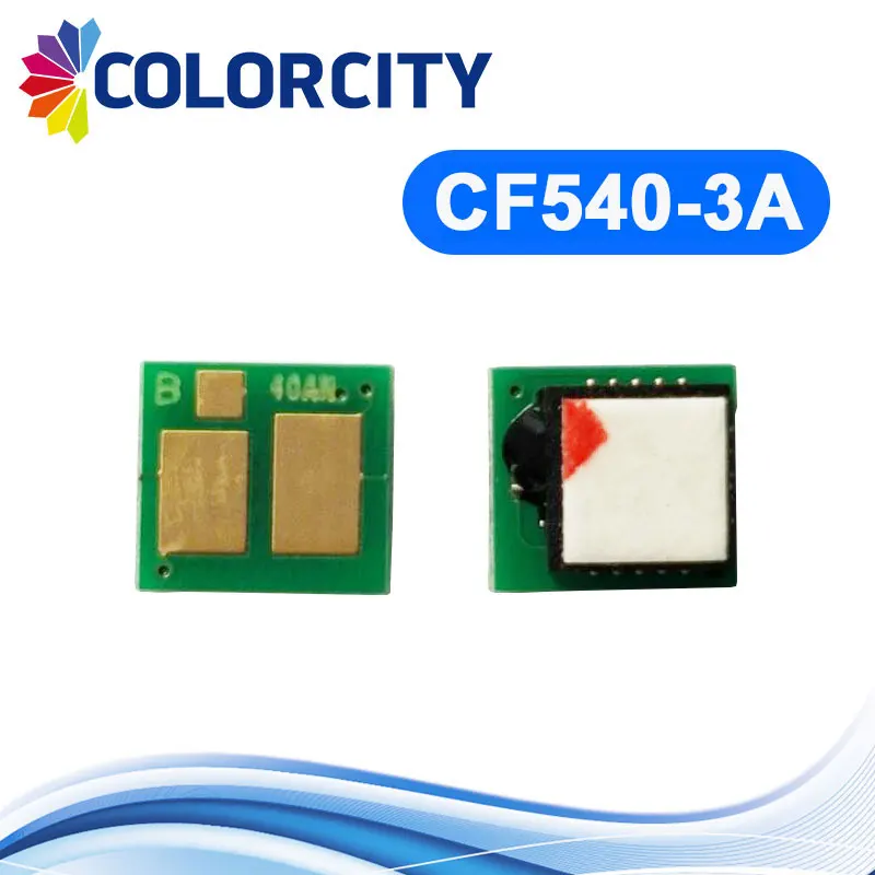 1 цвет совместимый 203A CF540A/41A/42A/43A тонер картридж чип для HP Pro M254dw M280nw M281fdn M281fdw M254 M280