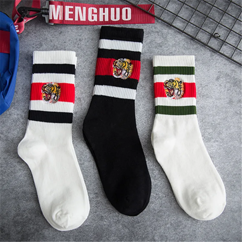 Осенние и зимние harajuku 2018 новые носки до лодыжки женская мода Тигр calcetines mujer sokken