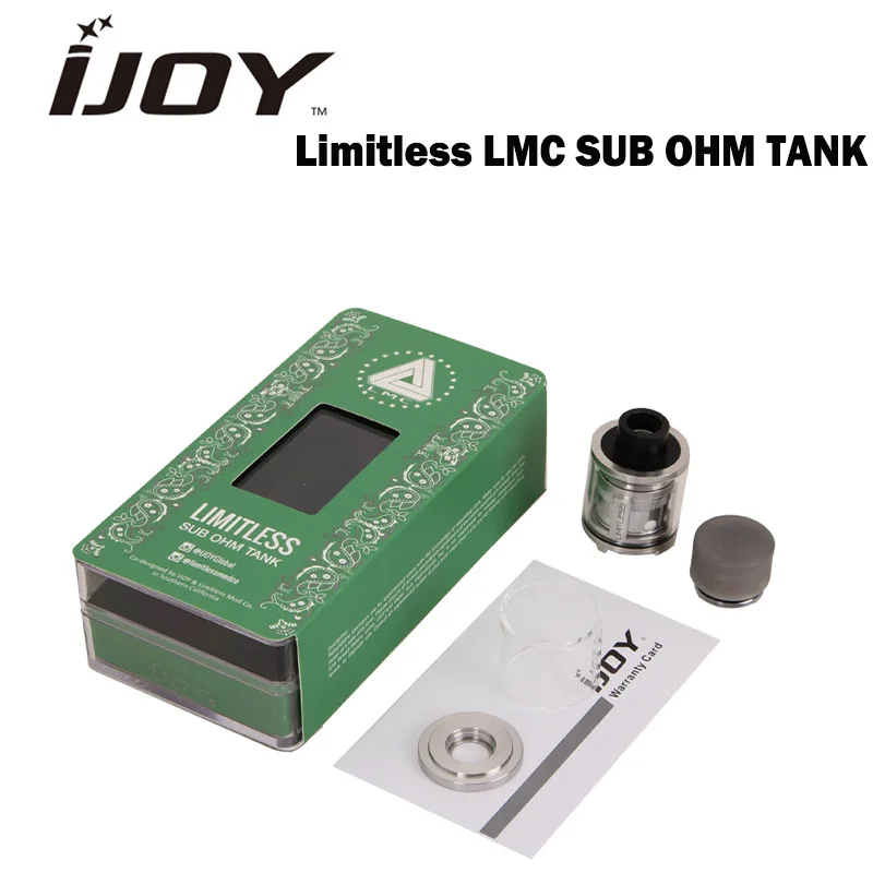 Оригинальный безграничный атомайзер Ijoy LMC Sub ohm с чипсовой катушкой емкость 2 0 мл 6