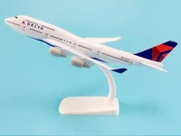 20cm alloy metal air american delta airways plane model boeing 747 b747 airlines airplane model w stand aircraft gift