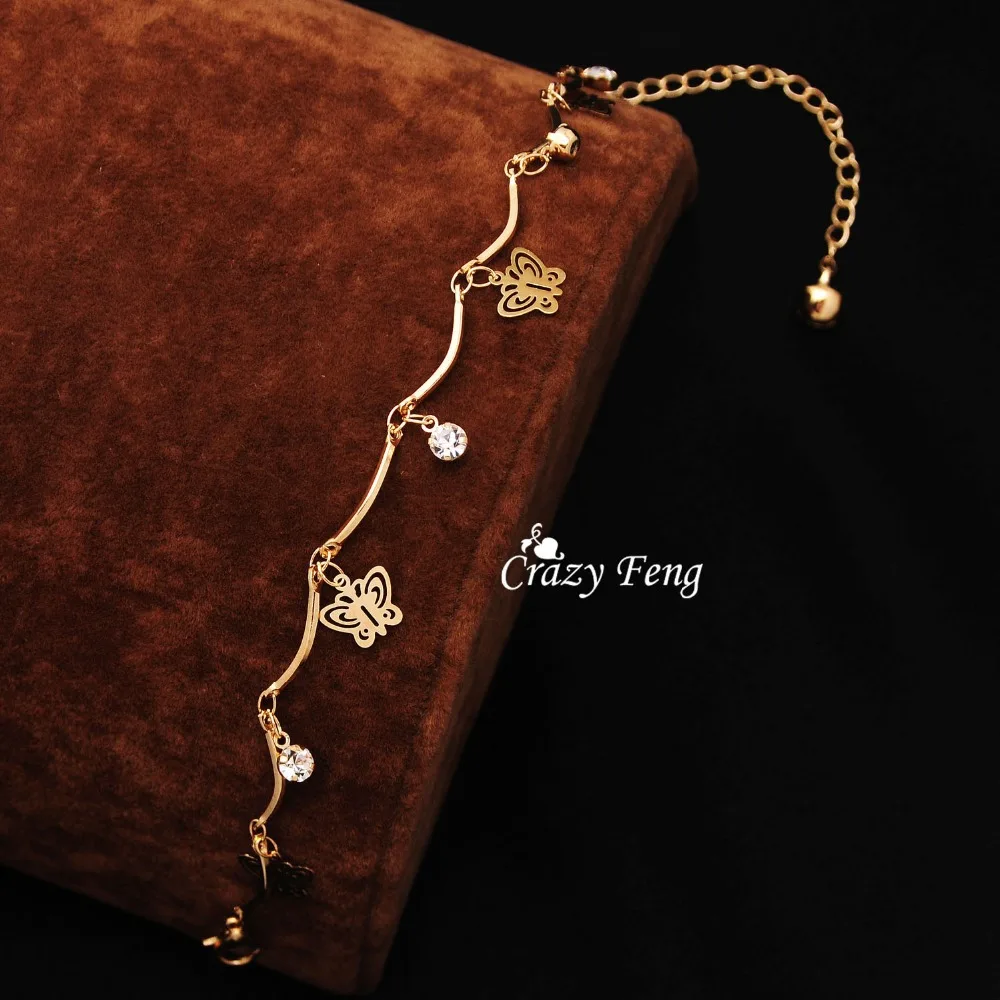 Горячая продажа золотые браслеты в форме бабочки украшения дружбы|friendship