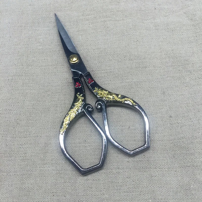 Винтажные ножницы из нержавеющей стали в европейском стиле 1 шт. для шитья