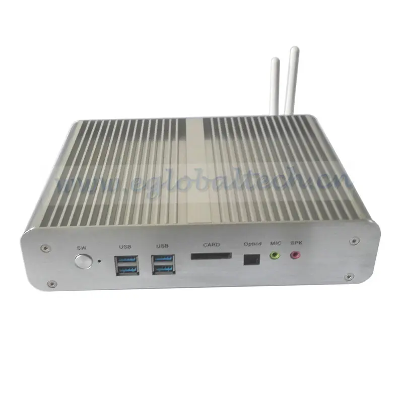 Mini PC Окна Безвентиляторный ПК i7 Компьютерная Игра Haswell Intel Core 4500U 8 ГБ RAM 128 SSD HTPC 4 К