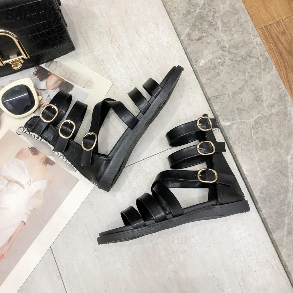 SAGACE женская обувь на толстой платформе Летняя с открытым носком повседневные