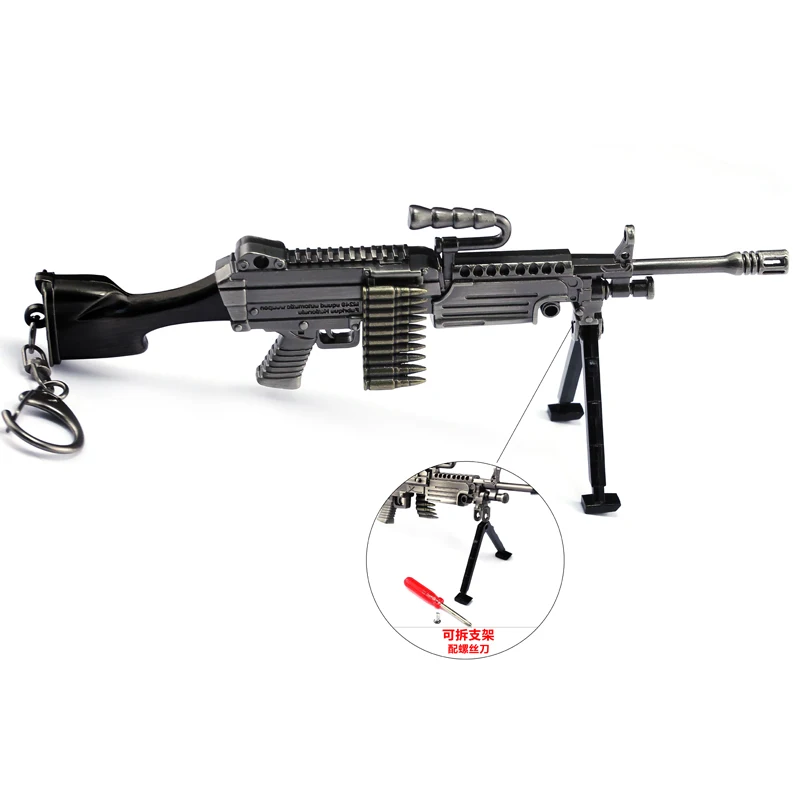 Игры PUBG M249 Все Модель винтовки Playerunknown's боя Косплэй детали костюма сплав Броня