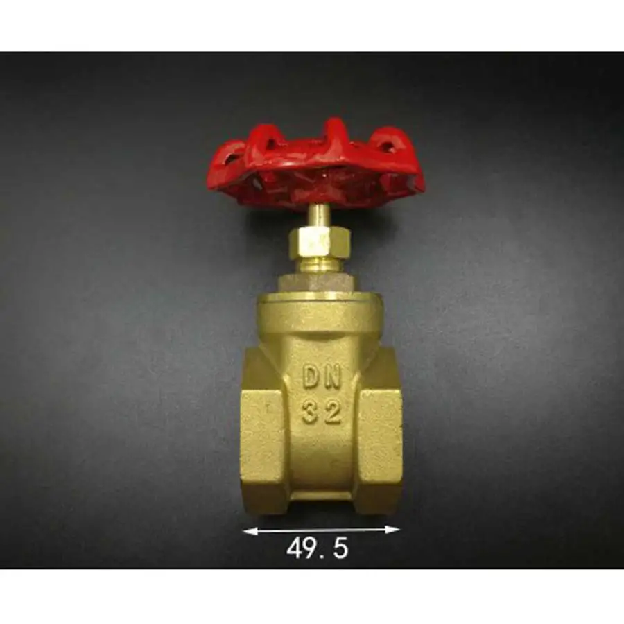 

Brass Gate Valve DN32 1-1/4" BSPP Female 10Bar Working Pressure Port Size 22.5mm