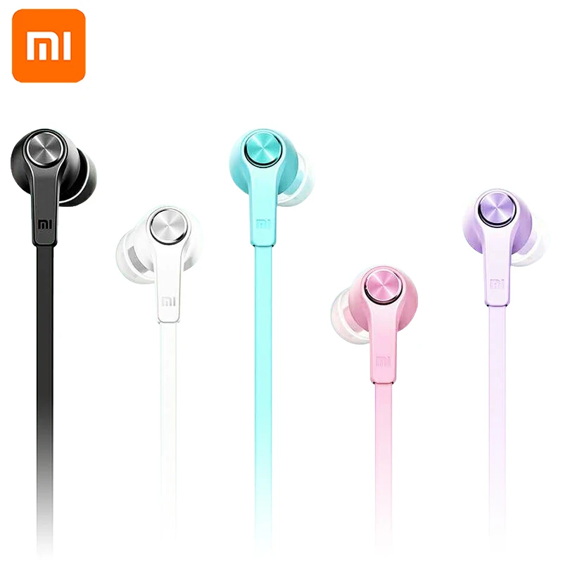 Оригинальный Mi Xiaomi цветная версия 3 5 мм вставные наушники с HD микрофоном для XIAOMI