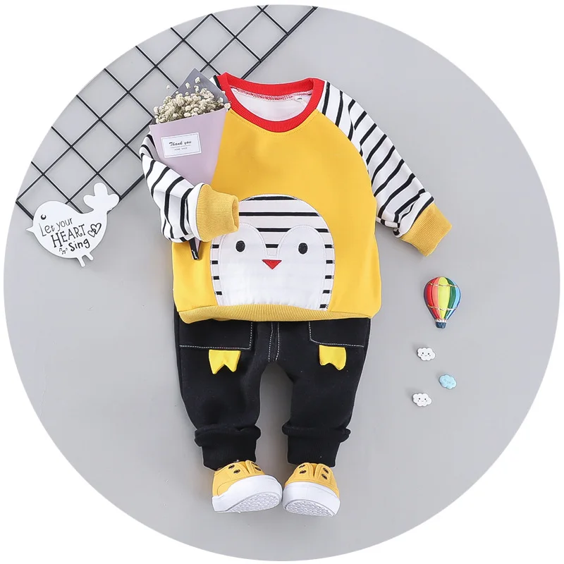 Одежда для малышей Комплекты маленьких мальчиков 2018 Новая коллекция одежды