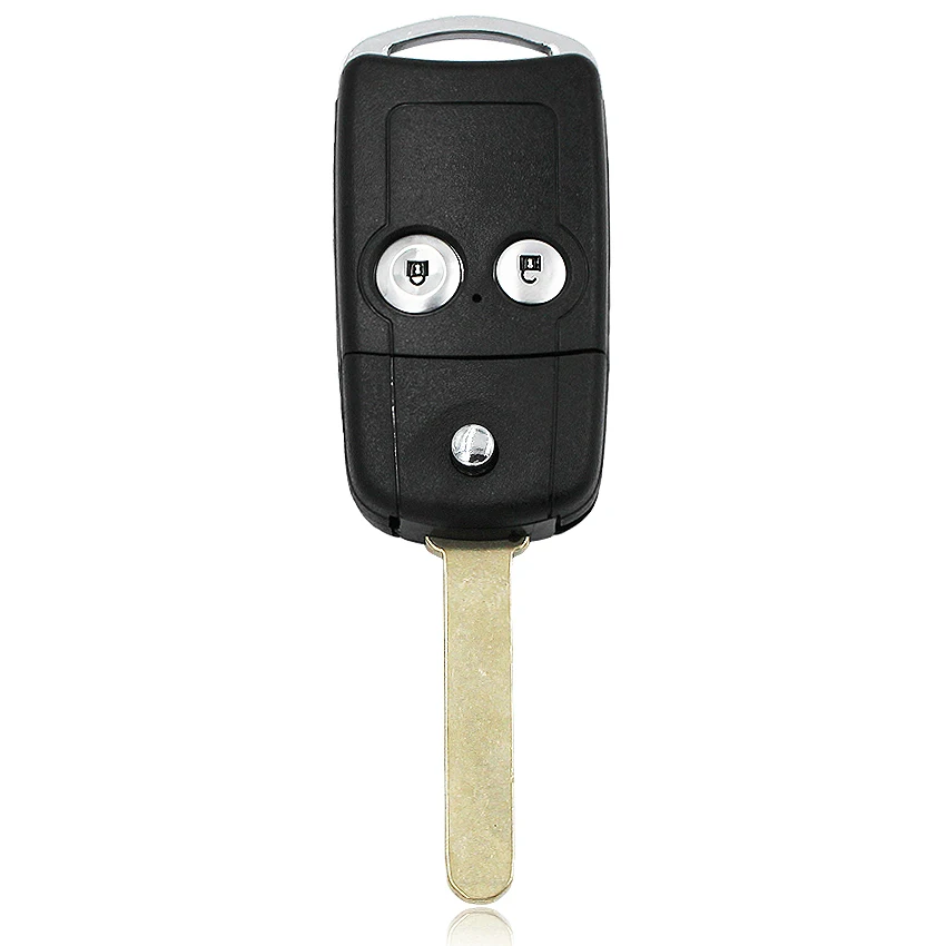 2 кнопки Складной флип дистанционный брелок 433 МГц с ID46 PCF7936 чип для Honda CR-V Jazz HON66 нерезанное лезвие