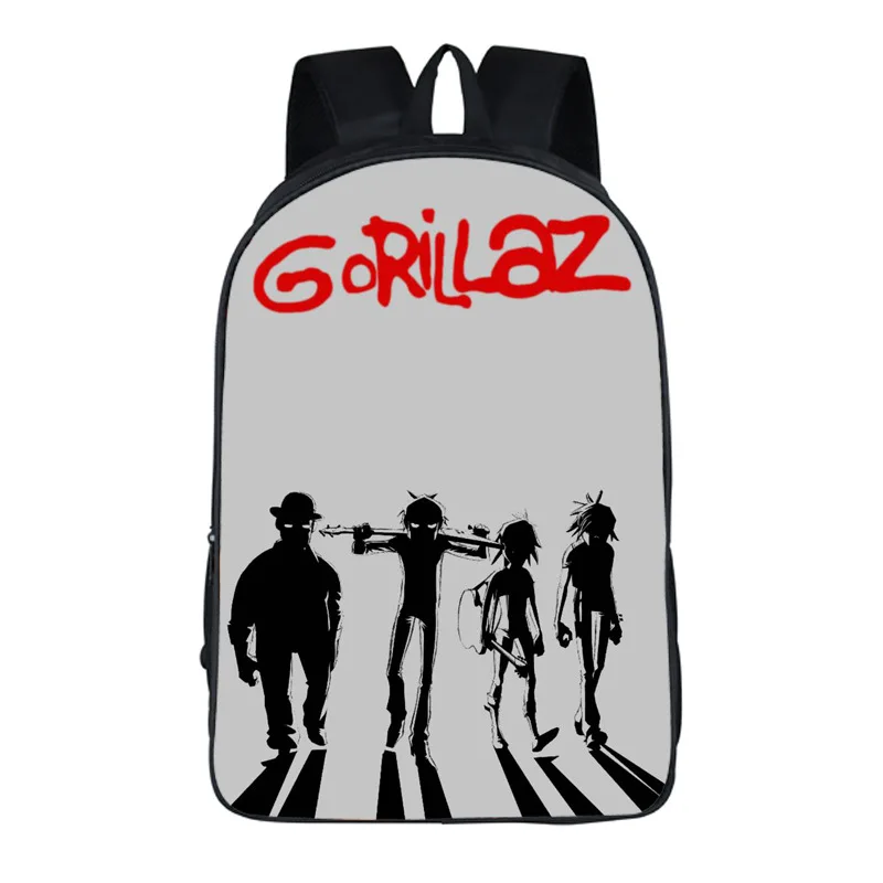 Новые женские сумки Gorillaz с принтом, рюкзак для студентов, школьная сумка для девочек и мальчиков, рюкзак mochila, Настраиваемые дорожные сумки