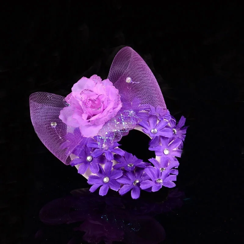 1 pcs Trendy Sexy Retro Elegant Purple Lace Flower Eye Mask Masquerade Ball Carnival Fancy Dress | Дом и сад