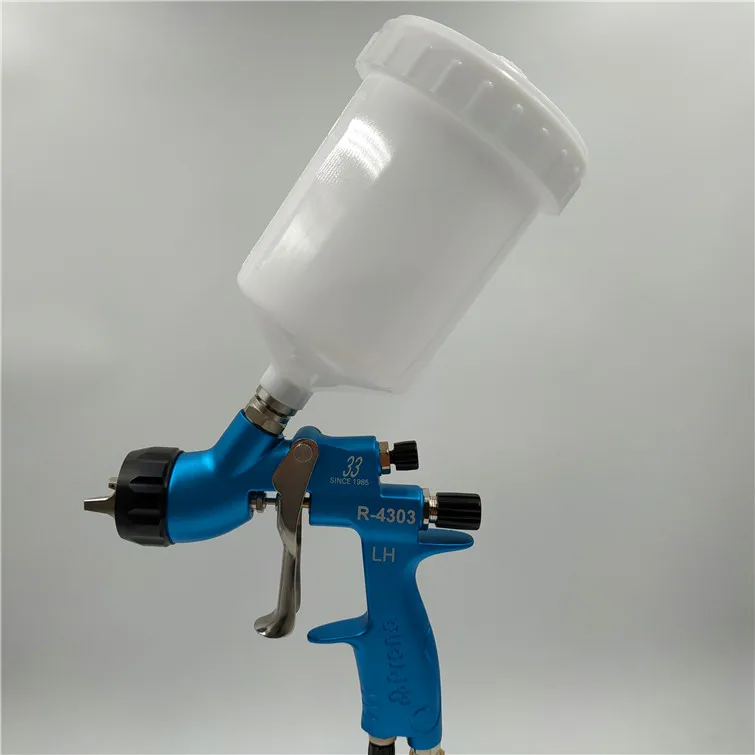 R-4303-MP-G11 Prona R-4303 MP HVLP автомобильный Краскораспылитель, пистолет для окраски автомобиля среднего давления R4303, 600cc пластиковая чашка гравитационного типа - Цвет: R-4303-MP-G11