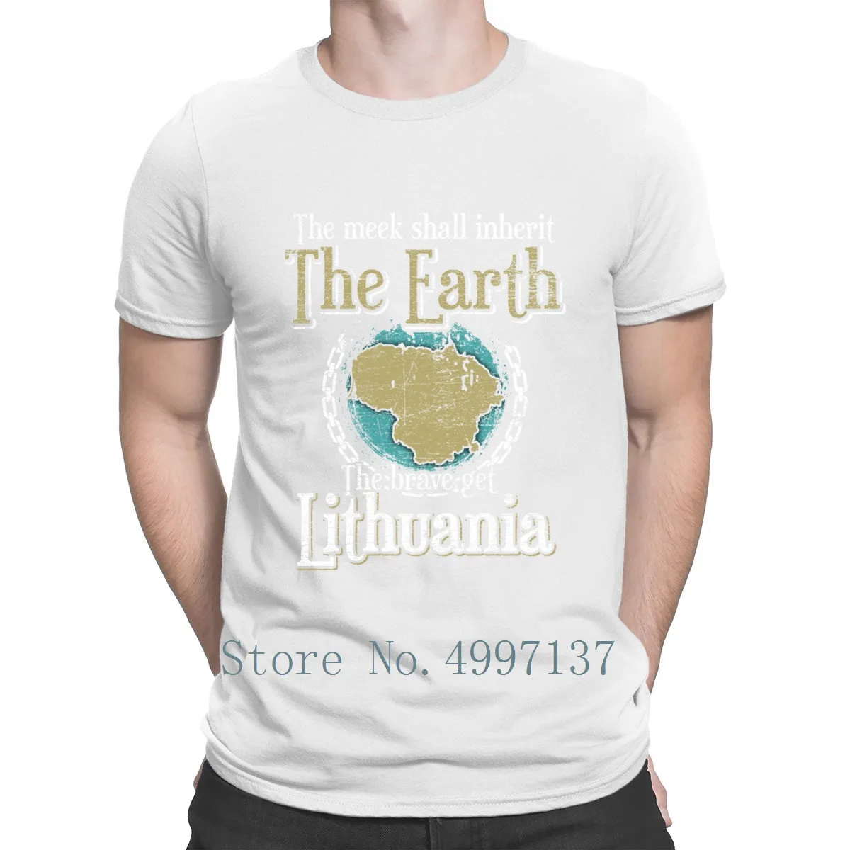 Lithuania T Shirt Cute Basic Cotton Summer Style Natural Pictures Knitted Euro Size S-3xl | Мужская одежда